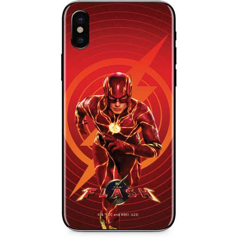DC Comics The Flash Movie: Flash in Motion iPhone X Skin