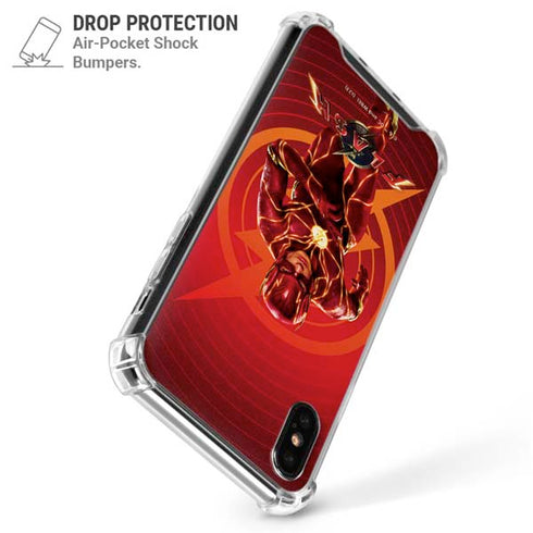 DC Comics The Flash Movie: Flash in Motion iPhone X/XS Clear Case
