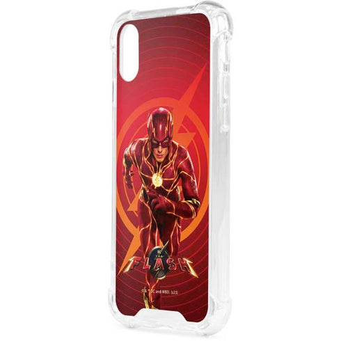DC Comics The Flash Movie: Flash in Motion iPhone XS Clear Case