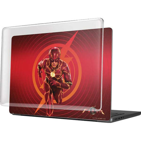 DC Comics The Flash Movie: Flash in Motion MacBook Pro 14in (2021-24) Case plus Skin