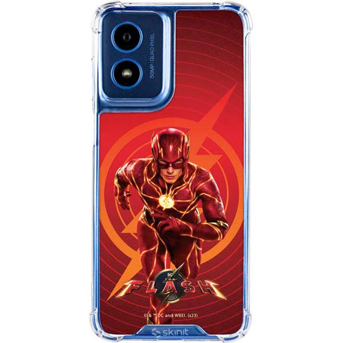 DC Comics The Flash Movie: Flash in Motion Moto G Play 4G (2024) Clear Case
