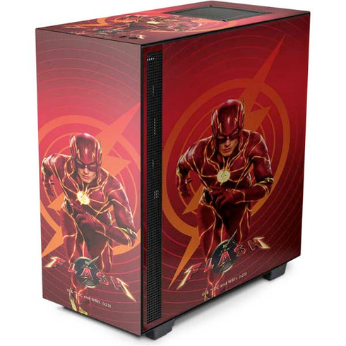 DC Comics The Flash Movie: Flash in Motion NZXT H510 Compact ATX Mid-Tower Case Skin
