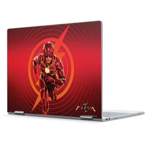 DC Comics The Flash Movie: Flash in Motion Pixelbook Skin