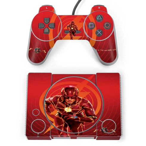DC Comics The Flash Movie: Flash in Motion PlayStation Classic Bundle Skin