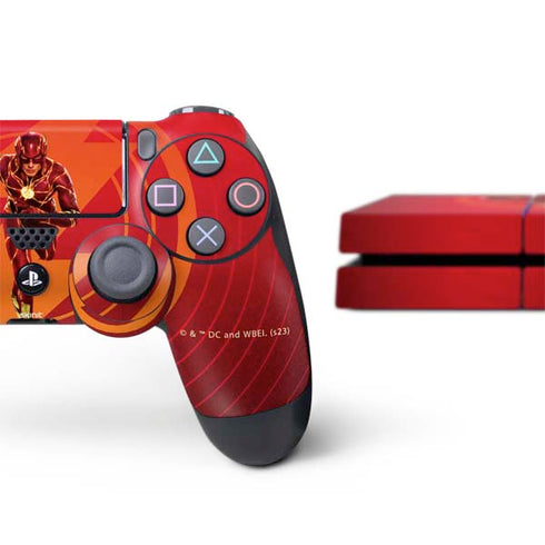 DC Comics The Flash Movie: Flash in Motion PS4 Console and Controller Bundle Skin