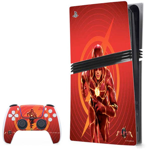 DC Comics The Flash Movie: Flash in Motion PS5 Pro Bundle Skin