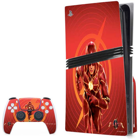 DC Comics The Flash Movie: Flash in Motion PS5 Pro Disk Bundle Skin