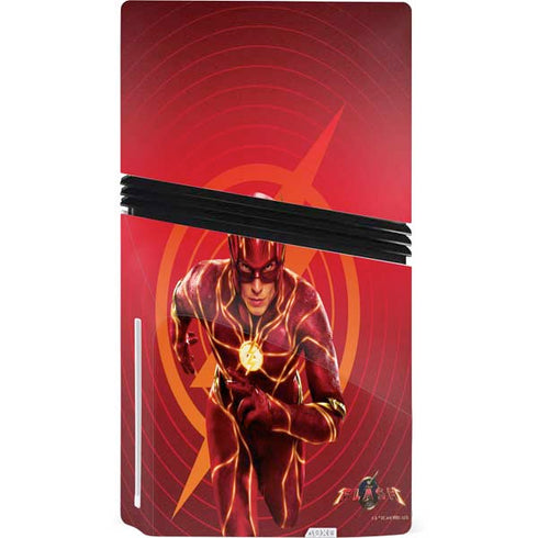 DC Comics The Flash Movie: Flash in Motion PS5 Pro Disk Console Skin