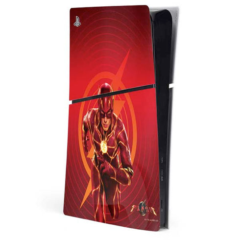 DC Comics The Flash Movie: Flash in Motion PS5 Slim Digital Edition Console Skin