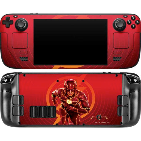 DC Comics The Flash Movie: Flash in Motion Steam Deck Handheld Gaming Computer OLED Skin
