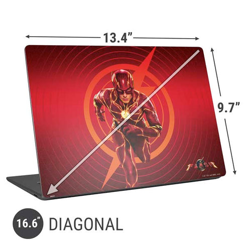 DC Comics The Flash Movie: Flash in Motion Universal Laptop 16.6in (13.4 x 9.7in) Skin