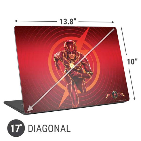 DC Comics The Flash Movie: Flash in Motion Universal Laptop 17in (13.8 x 10in) Skin