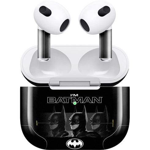 DC Comics The Flash Movie: I am Batman Past to Future Apple AirPods (3rd Gen 2021) Skin