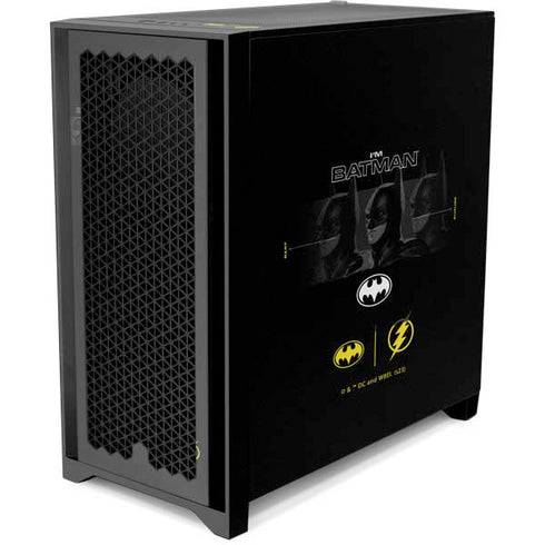 DC Comics The Flash Movie: I am Batman Past to Future Corsair 4000D Tempered Glass Mid-Tower ATX Case Skin