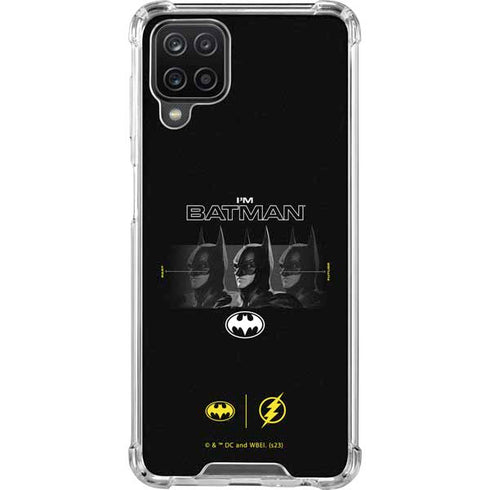 DC Comics The Flash Movie: I am Batman Past to Future Galaxy A12 Clear Case