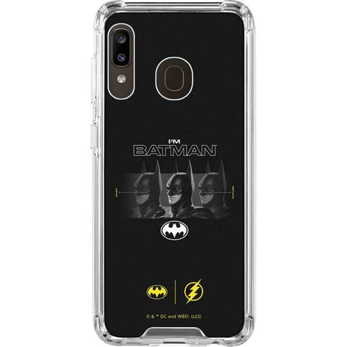 DC Comics The Flash Movie: I am Batman Past to Future Galaxy A30 Clear Case