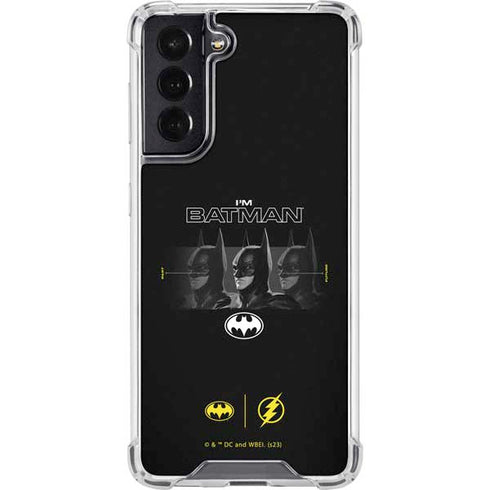 DC Comics The Flash Movie: I am Batman Past to Future Galaxy S22 Clear Case