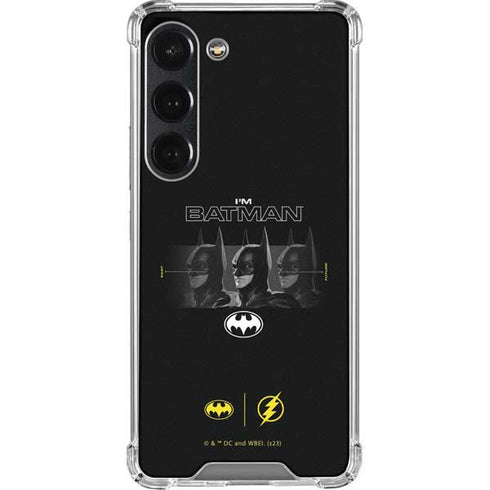 DC Comics The Flash Movie: I am Batman Past to Future Galaxy S23 Clear Case