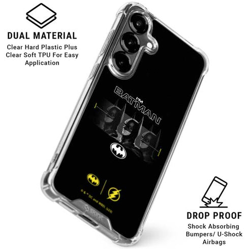 DC Comics The Flash Movie: I am Batman Past to Future Galaxy S26 Clear Case
