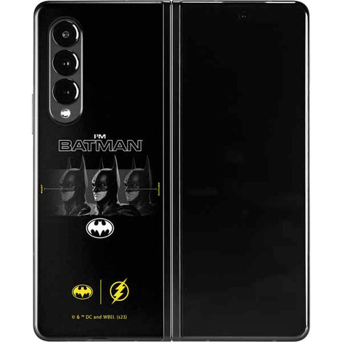 DC Comics The Flash Movie: I am Batman Past to Future Galaxy Z Fold3 5G Skin