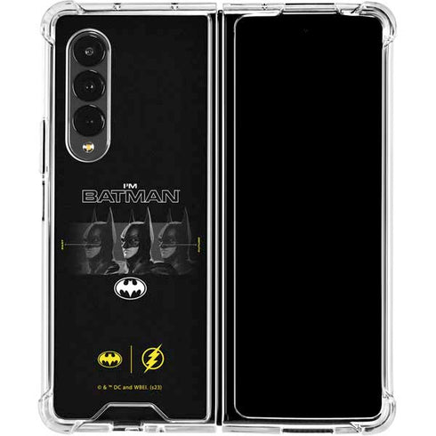 DC Comics The Flash Movie: I am Batman Past to Future Galaxy Z Fold4 5G Clear Case