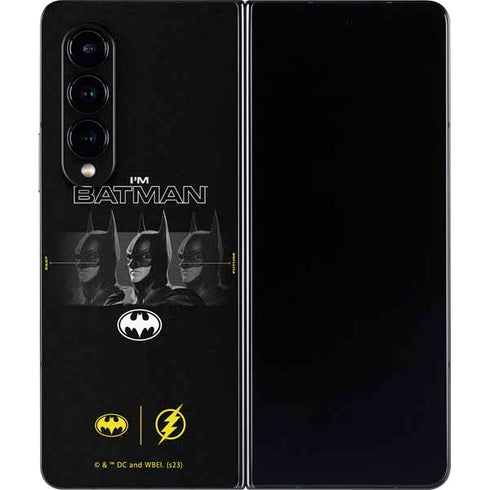 DC Comics The Flash Movie: I am Batman Past to Future Galaxy Z Fold4 5G Skin
