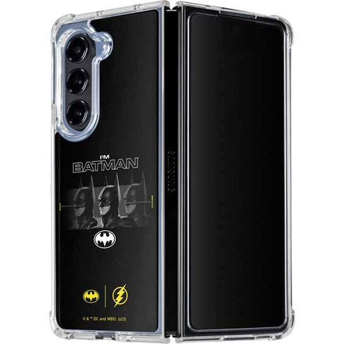 DC Comics The Flash Movie: I am Batman Past to Future Galaxy Z Fold5 5G Clear Case
