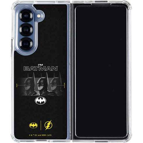 DC Comics The Flash Movie: I am Batman Past to Future Galaxy Z Fold6 Clear Case