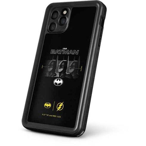 DC Comics The Flash Movie: I am Batman Past to Future iPhone 11 Pro Max Waterproof Case