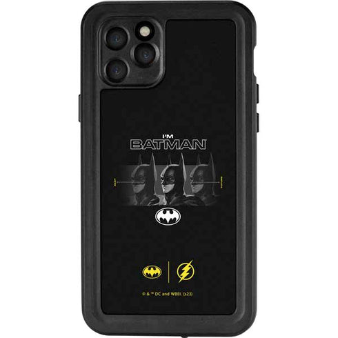 DC Comics The Flash Movie: I am Batman Past to Future iPhone 11 Pro Waterproof Case