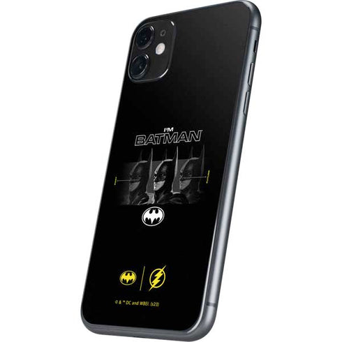 DC Comics The Flash Movie: I am Batman Past to Future iPhone 11 Skin