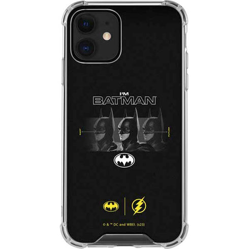 DC Comics The Flash Movie: I am Batman Past to Future iPhone 12 Mini Clear Case