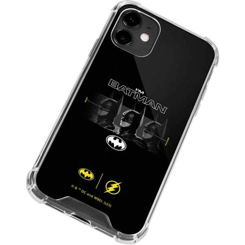 DC Comics The Flash Movie: I am Batman Past to Future iPhone 12 Mini Clear Case