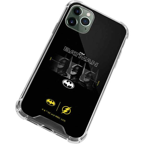 DC Comics The Flash Movie: I am Batman Past to Future iPhone 12 Pro Max Clear Case