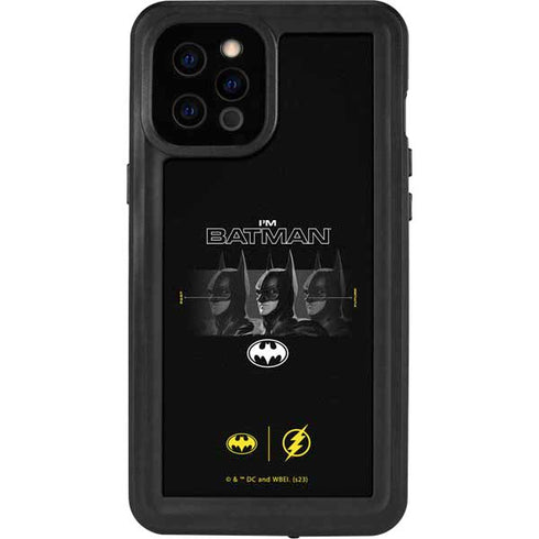 DC Comics The Flash Movie: I am Batman Past to Future iPhone 12 Pro Max Waterproof Case