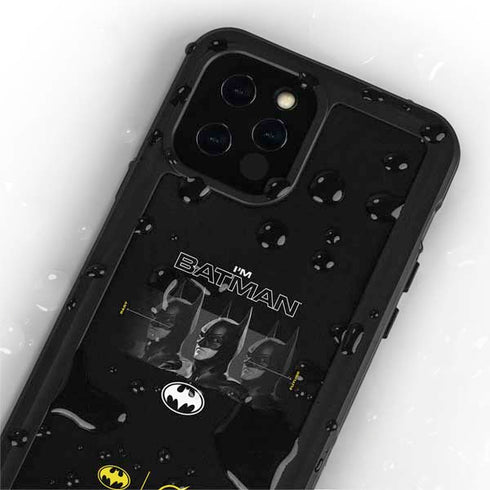 DC Comics The Flash Movie: I am Batman Past to Future iPhone 12 Pro Waterproof Case