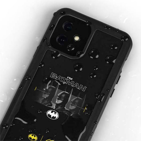 DC Comics The Flash Movie: I am Batman Past to Future iPhone 12 Waterproof Case