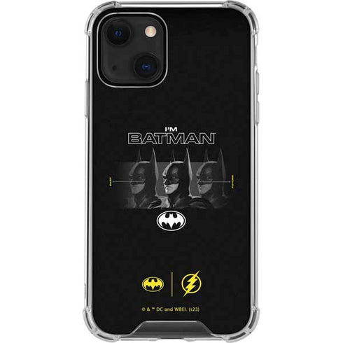 DC Comics The Flash Movie: I am Batman Past to Future iPhone 13 Mini Clear Case