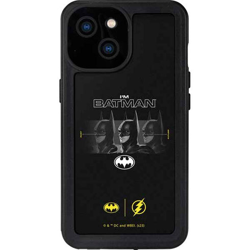 DC Comics The Flash Movie: I am Batman Past to Future iPhone 13 Mini Waterproof Case