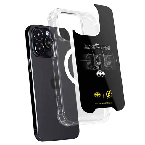 DC Comics The Flash Movie: I am Batman Past to Future iPhone 14 Pro Max MagSafe Case