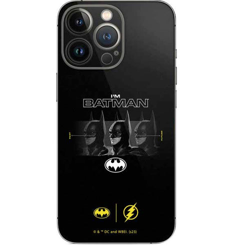 DC Comics The Flash Movie: I am Batman Past to Future iPhone 14 Pro Skin