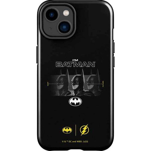 DC Comics The Flash Movie: I am Batman Past to Future iPhone 15 Impact Case