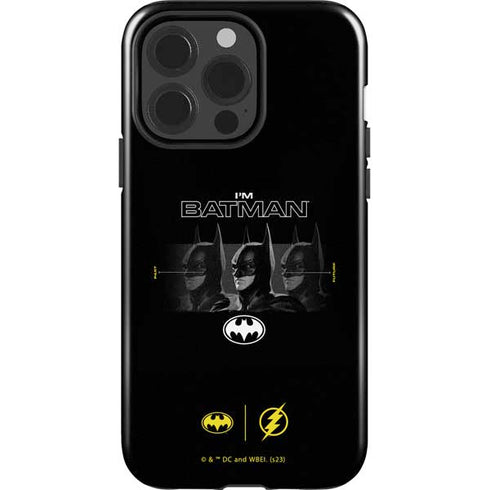 DC Comics The Flash Movie: I am Batman Past to Future iPhone 15 Pro Impact Case