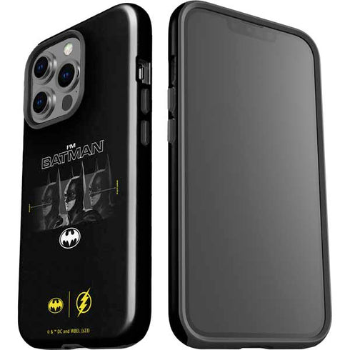 DC Comics The Flash Movie: I am Batman Past to Future iPhone 15 Pro Impact Case