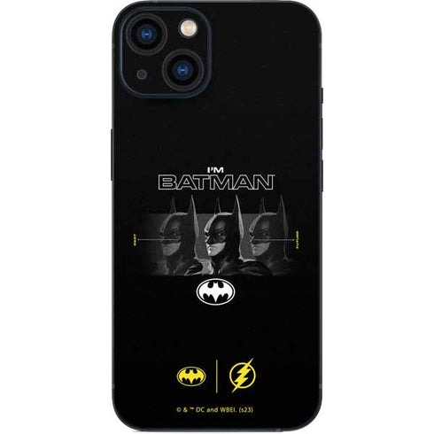 DC Comics The Flash Movie: I am Batman Past to Future iPhone 15 Skin