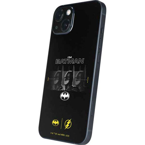 DC Comics The Flash Movie: I am Batman Past to Future iPhone 15 Skin