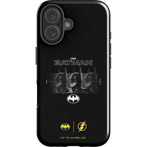 DC Comics The Flash Movie: I am Batman Past to Future iPhone 16 Impact Case