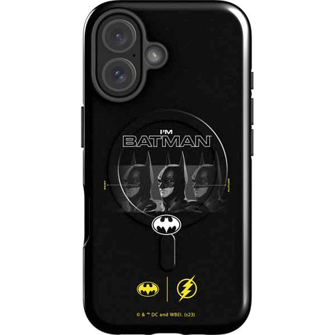 DC Comics The Flash Movie: I am Batman Past to Future iPhone 16 Plus Magsafe Impact Case