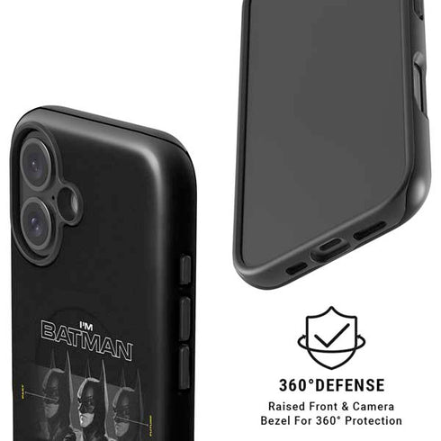 DC Comics The Flash Movie: I am Batman Past to Future iPhone 16 Plus Magsafe Impact Case