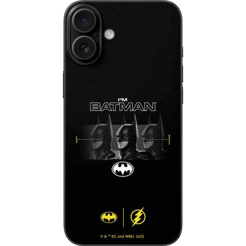 DC Comics The Flash Movie: I am Batman Past to Future iPhone 16 Plus Skin